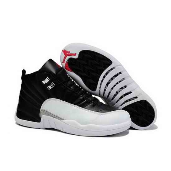 Air Jordan 12 Shoes 2013 Mens Leather Black White